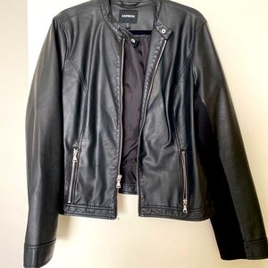 Express XL Faux Leather Jacket
